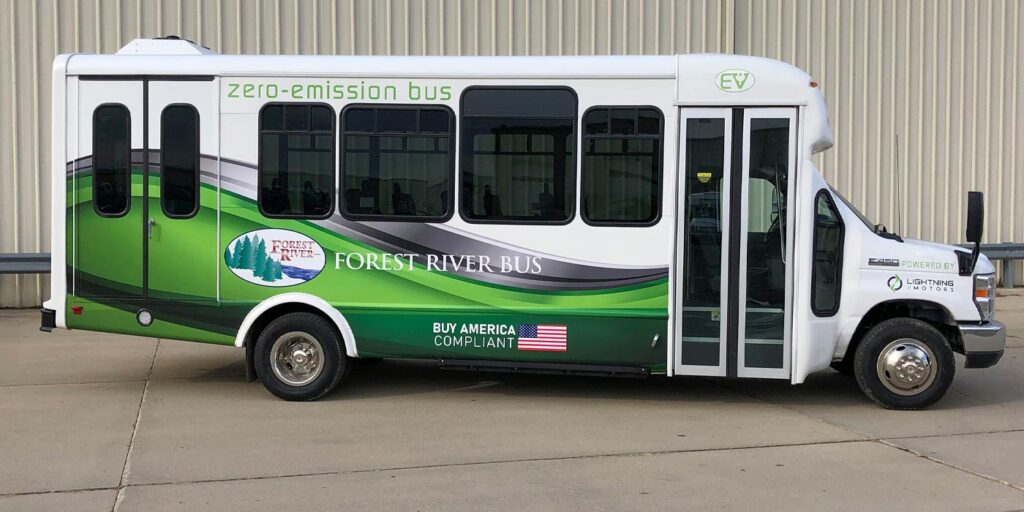 Forest-River-Lightning-eMotors-Repowered-Shuttle-Bus-1400