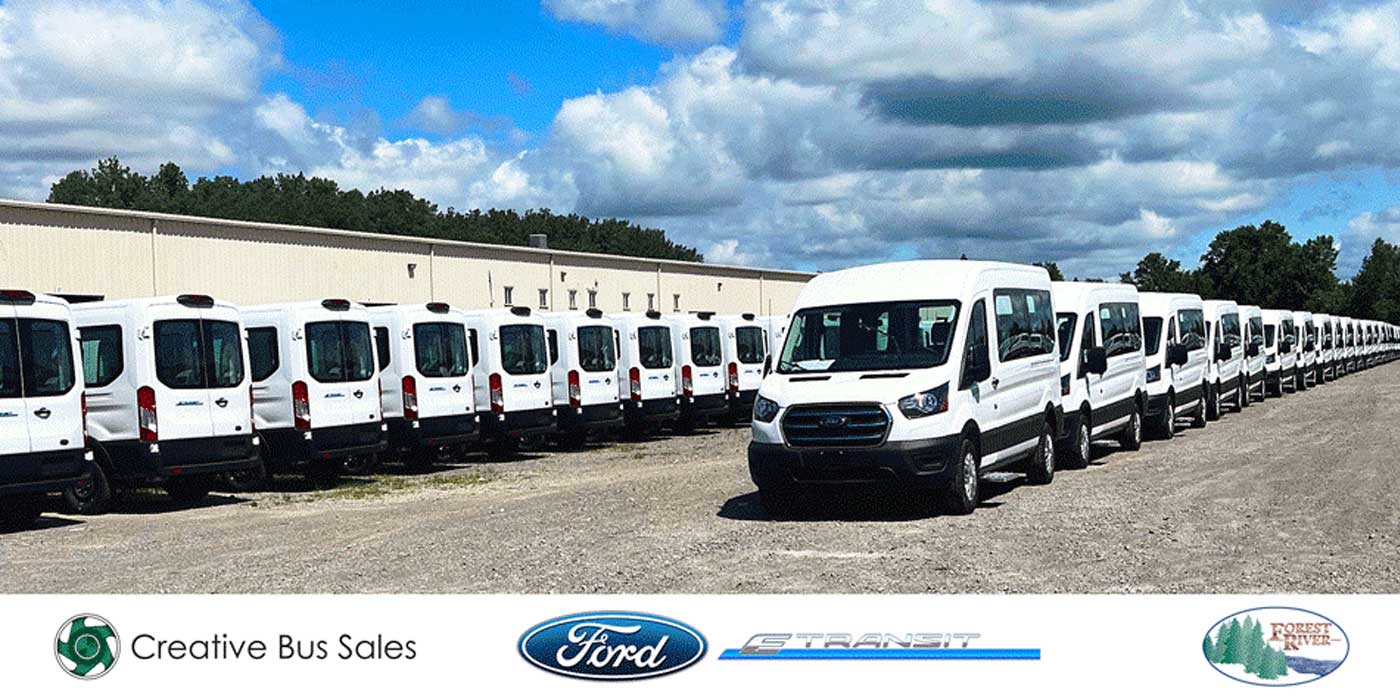 Creative-Bus-Salesorders-one-thousand-Ford-electric-van-Forest-River-1400